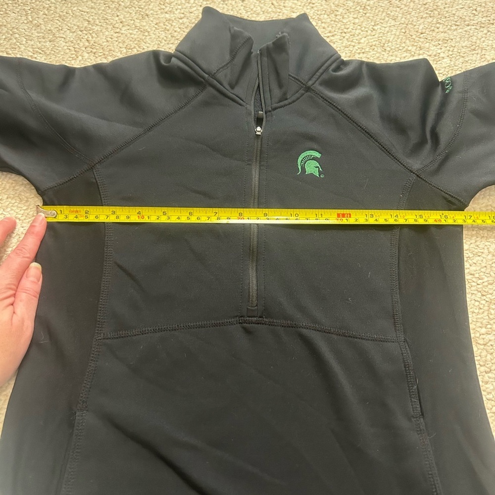 Michigan State Spartans Columbia womens 1/4 zip pullover Size Medium MSU Sparty - Picture 12 of 13